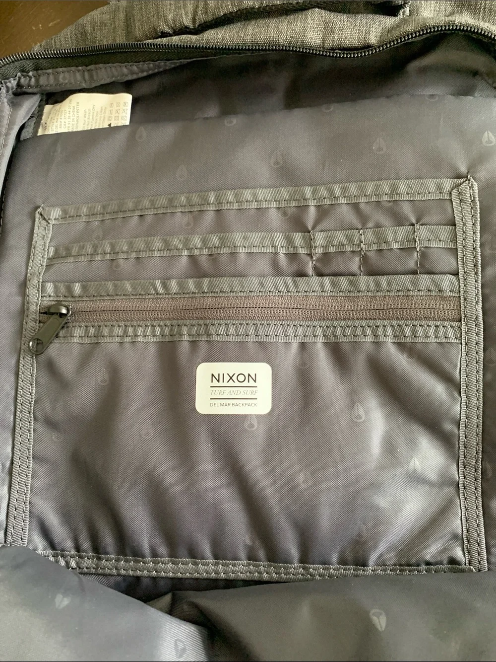 Nixon Del Mar Gray Men's Laptop Backpack in Heather Grey